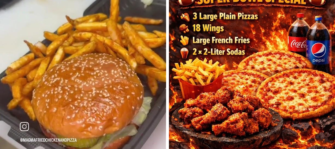 Magma fried chicken & pizza